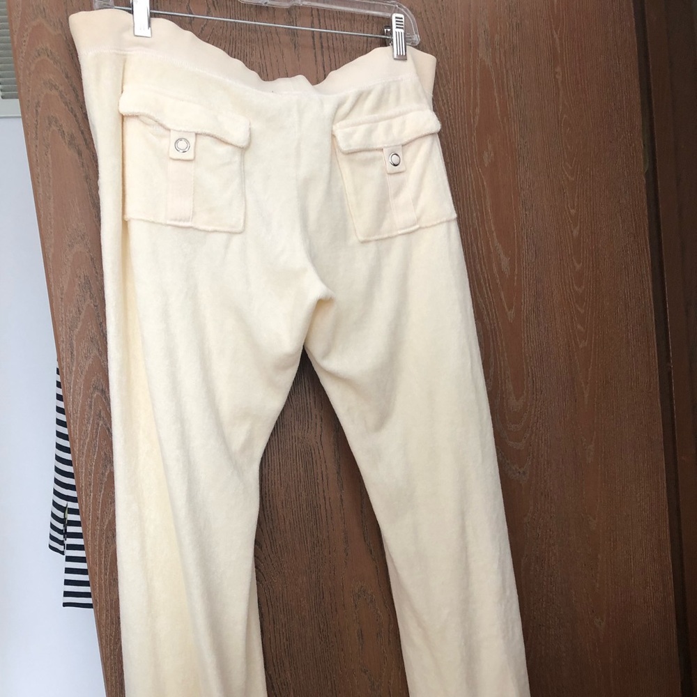 Juicy Couture French Terry Light Yellow Lounge Pants